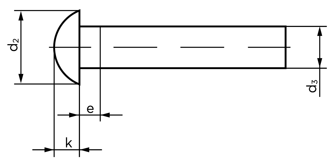 Teknisk tegning af DIN 660
